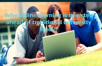Why online learning is one step ahead of traditional university study2?