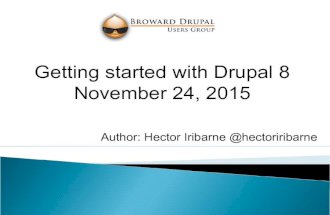 Getting started with Drupal 8