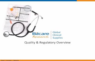 Bilcare_GCS Quality and Regulatory Overiew