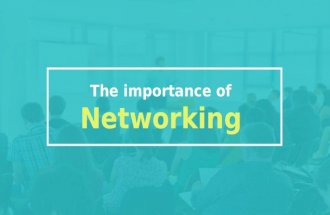 The importance of Networking