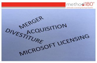 The Impact of Merger, Acquisition and Divestiture Activation on Microsoft Licensing Video and Slides