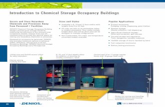 Introduction to Chemical Storage Occupancy Buildings
