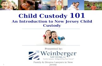 Child custody 101: An Introduction to New Jersey Child Custody