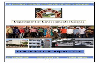 University educational tour report – 2016