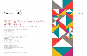 Scaling Scrum seamlessly with Nexus