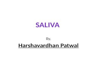 Saliva in periodontal diseases - Dr Harshavardhan Patwal