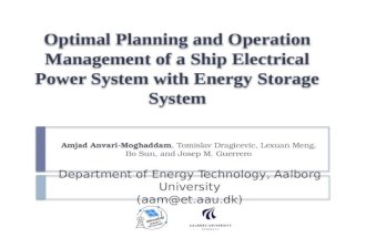 IECON Amjad Optimal planning and operatoin Management of a ship Electrical Power System with ESS