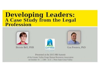 Developing Leaders: A Case Study from the Legal Profession