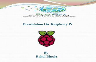 Presentation on Raspberry pi