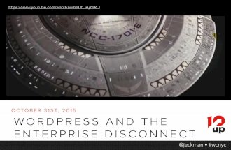 WordPress and the Enterprise Disconnect