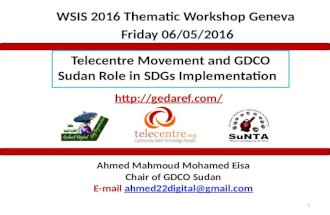 GDCO sudan and wsis  2016