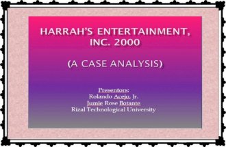Harrah's Entertainment, Inc. Case Analysis