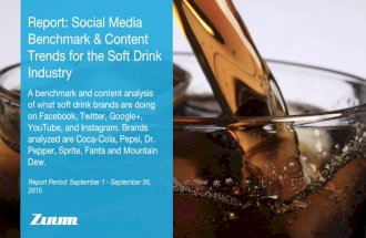 Social Media Benchmark and Content Trends for the Soft Drink Industry