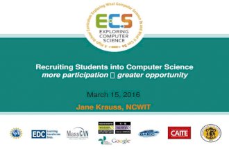 Counselors for Computing - Recruiting for CS
