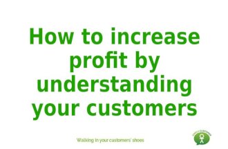 understanding customers presentation