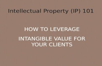 Intellectual Property 101: How to Leverage Intangible Value for Your Clients