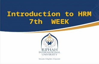 HRM_7th week