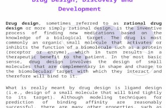 Drug design, discovery and development