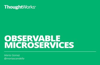 Observable Microservices