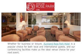 Host Your Events & Functions at Auckland Rose Park Hotel