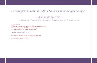 Allergy assignment