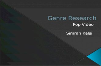 Pop Genre research - A2 Media