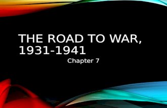 The Road to War, 1931 1941 (revised)