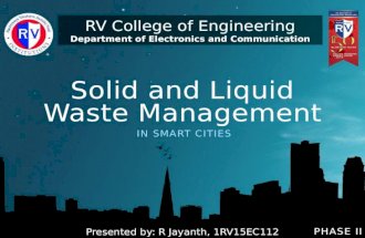 Solid and liquid waste management in smart cities - Phase 2