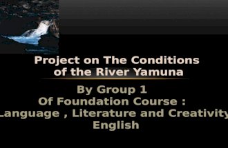 Conditions of River Yamuna