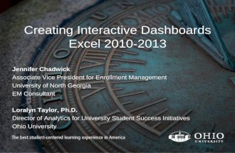 Creating Interactive Dashboards with Microsoft Excel