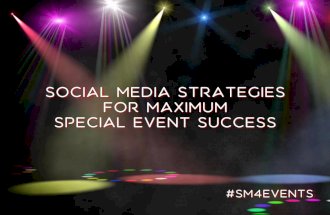 Social Media Strategies for Special Event Success
