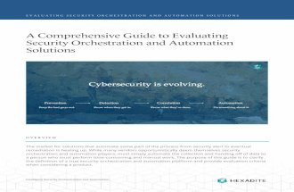 A Comprehensive Guide to Evaluating Security Orchestration and Automation Solutions
