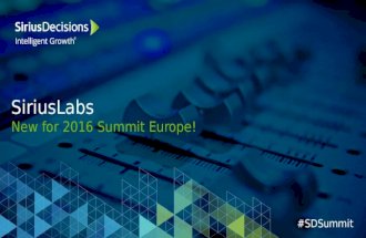 SiriusLabs Summit Europe