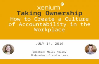 Taking Ownership – How to Create a Culture of Accountability in the Workplace