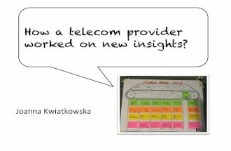 How a telecom provider worked on new insights?