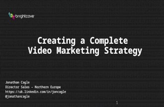 Creating a Complete Video Marketing Strategy