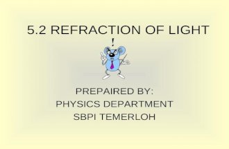 5.2 refraction of light