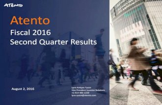 Q2 2016 Atento Earnings Presentation