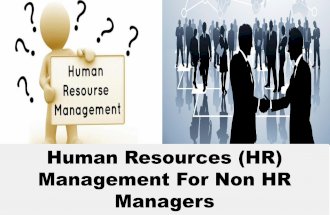 Human resources (hr) management for non hr managers