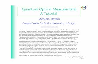 Quantum optical measurement