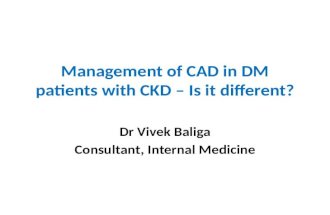 Management of coronary disease in diabetes - Is it different?
