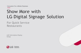 LG Digital Signage Solutions