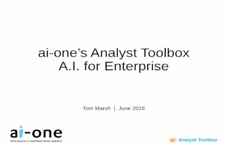 AI for Analysts June 2016