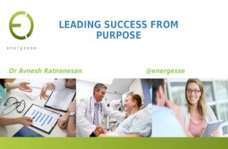 Leading Success from Purpose - St George Hub June 2016