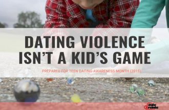 Dating Violence Isn't a Kids Game