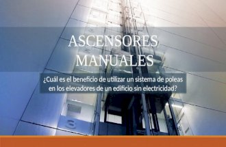 Ascensores-manuales metodología.