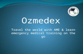 Travel the world with AME & learn emergency medical training on the go