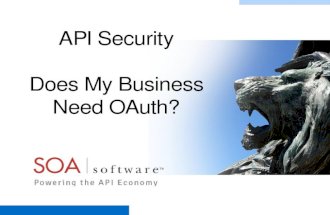 API Security: Does My Business Need OAuth?