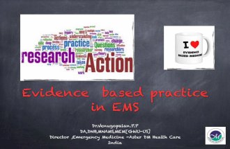 Evidence based Practice in Emergency Medicine