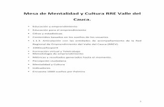 Mesa de mentalidad y cultura RRVC valle del cauca
